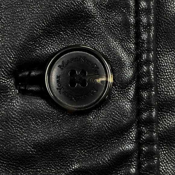 Marc New York Andrew Marc Vintage Soft Leather Double-Breasted Jacket Size S - Picture 6 of 11